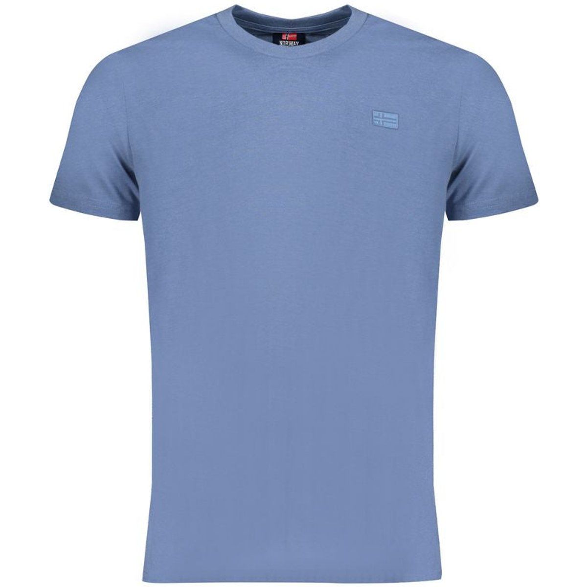 Klassisches Baumwoll-T-Shirt mit Rundhalsausschnitt