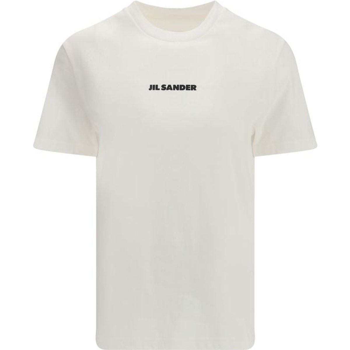 Minimalistisches Logo T-Shirt aus Baumwolljersey