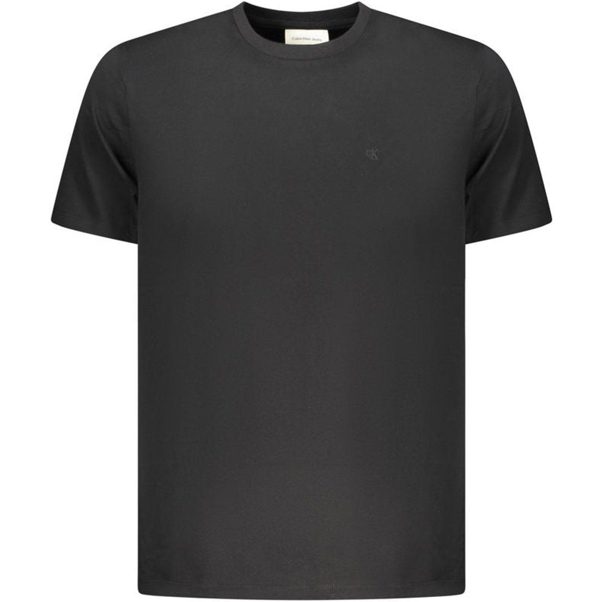 Klassisches Baumwoll-T-Shirt mit Logo-Stickerei