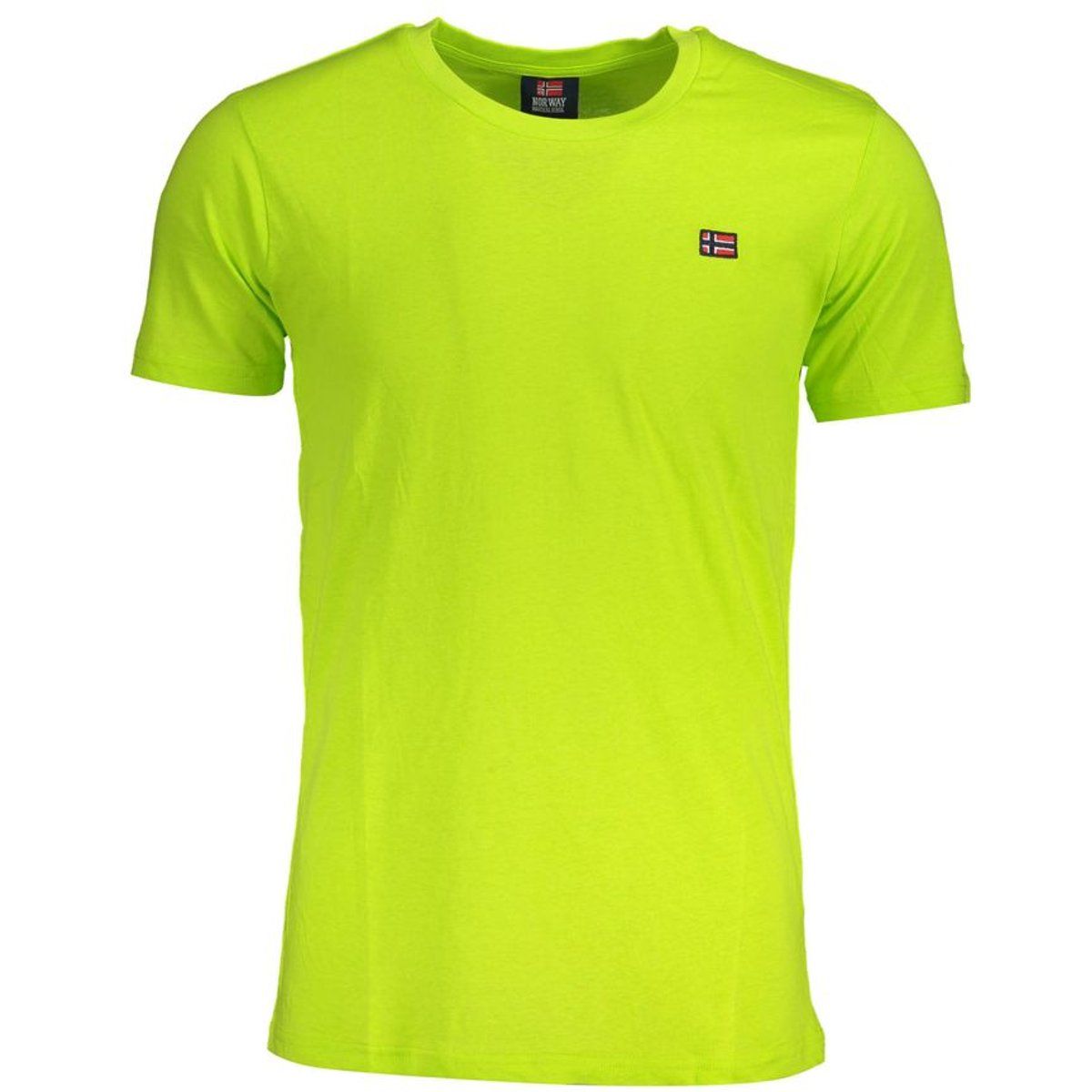 Helles lindgrünes Baumwoll-T-Shirt