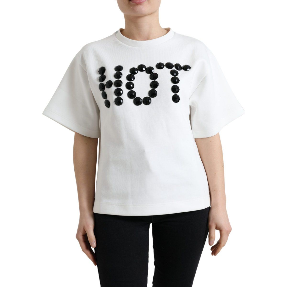 Grafisches Statement-T-Shirt mit kurzen Ärmeln