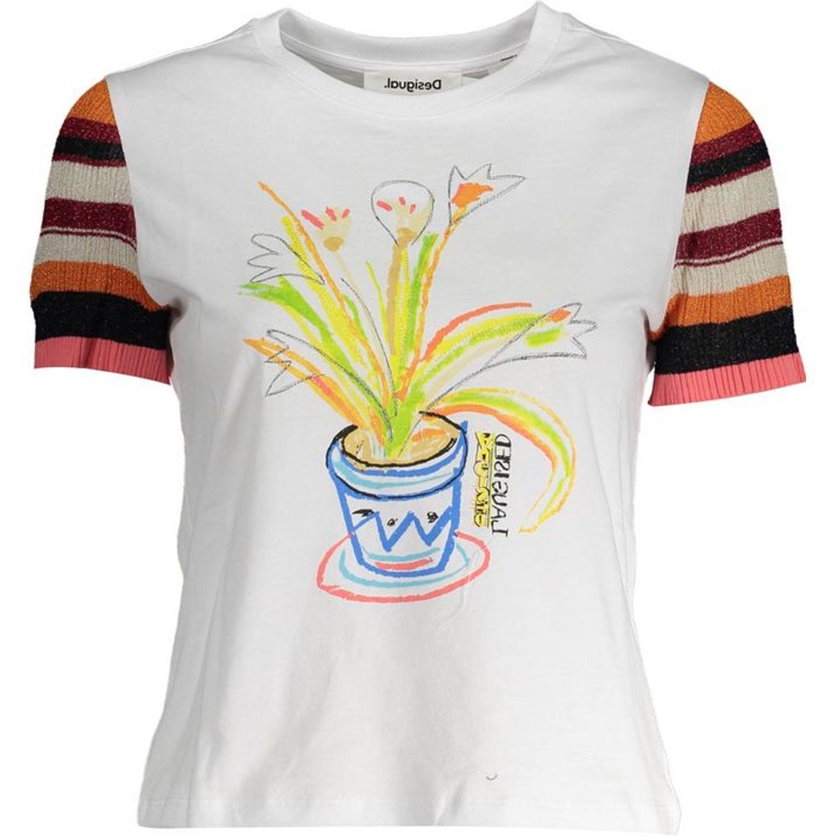 T-Shirt mit verspieltem Blumen-Print