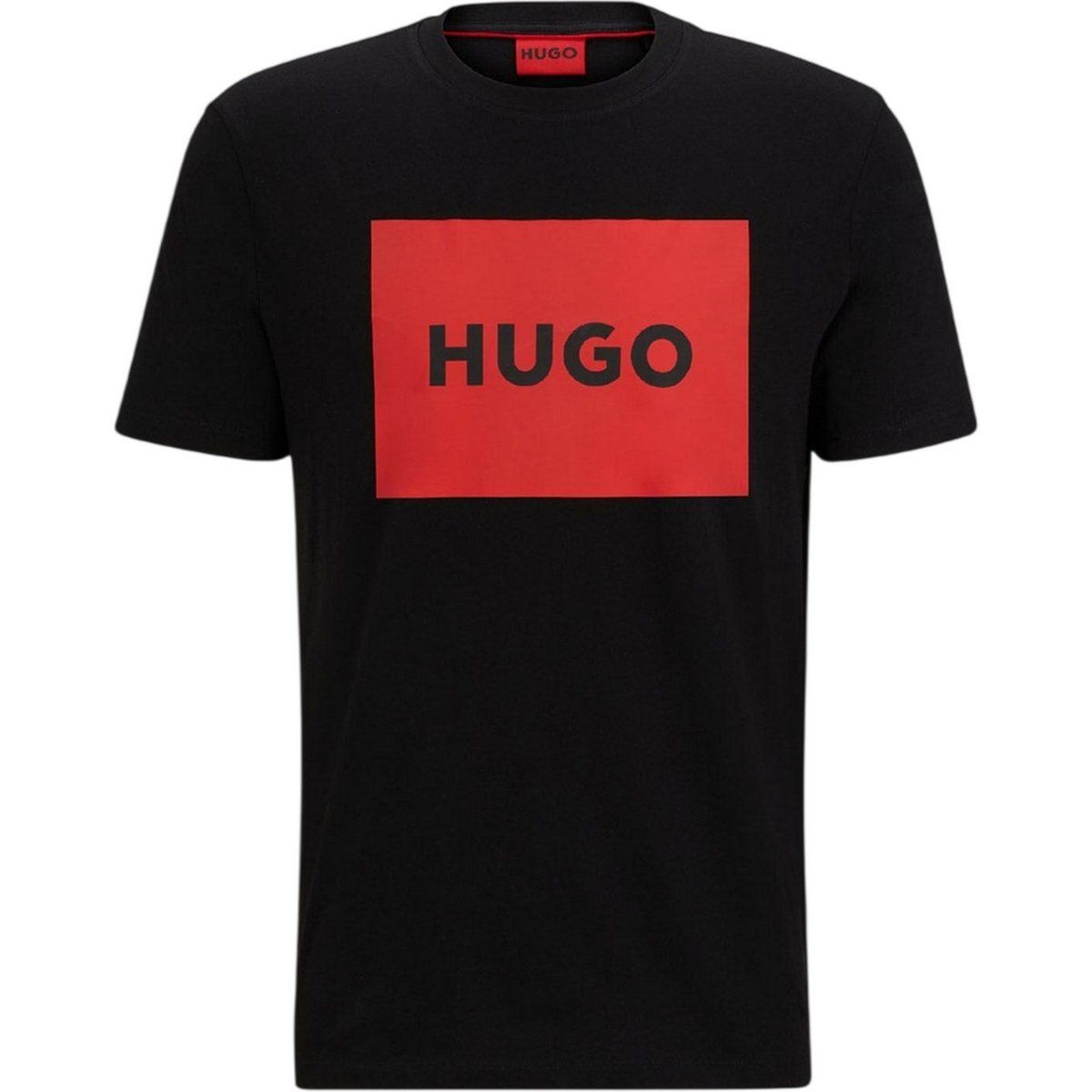 Herren T-Shirt mit Box-Logo, Regular Fit