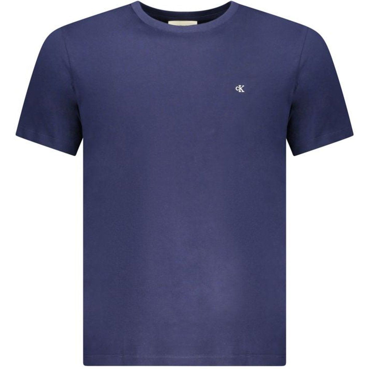 Klassisches blaues Baumwoll-T-Shirt für Herren