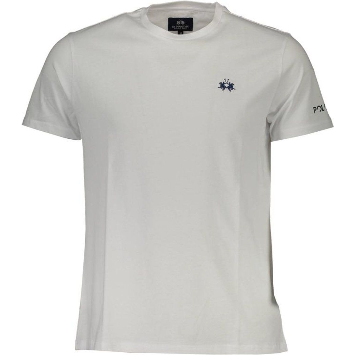 Baumwoll-T-Shirt mit Logo-Stickerei