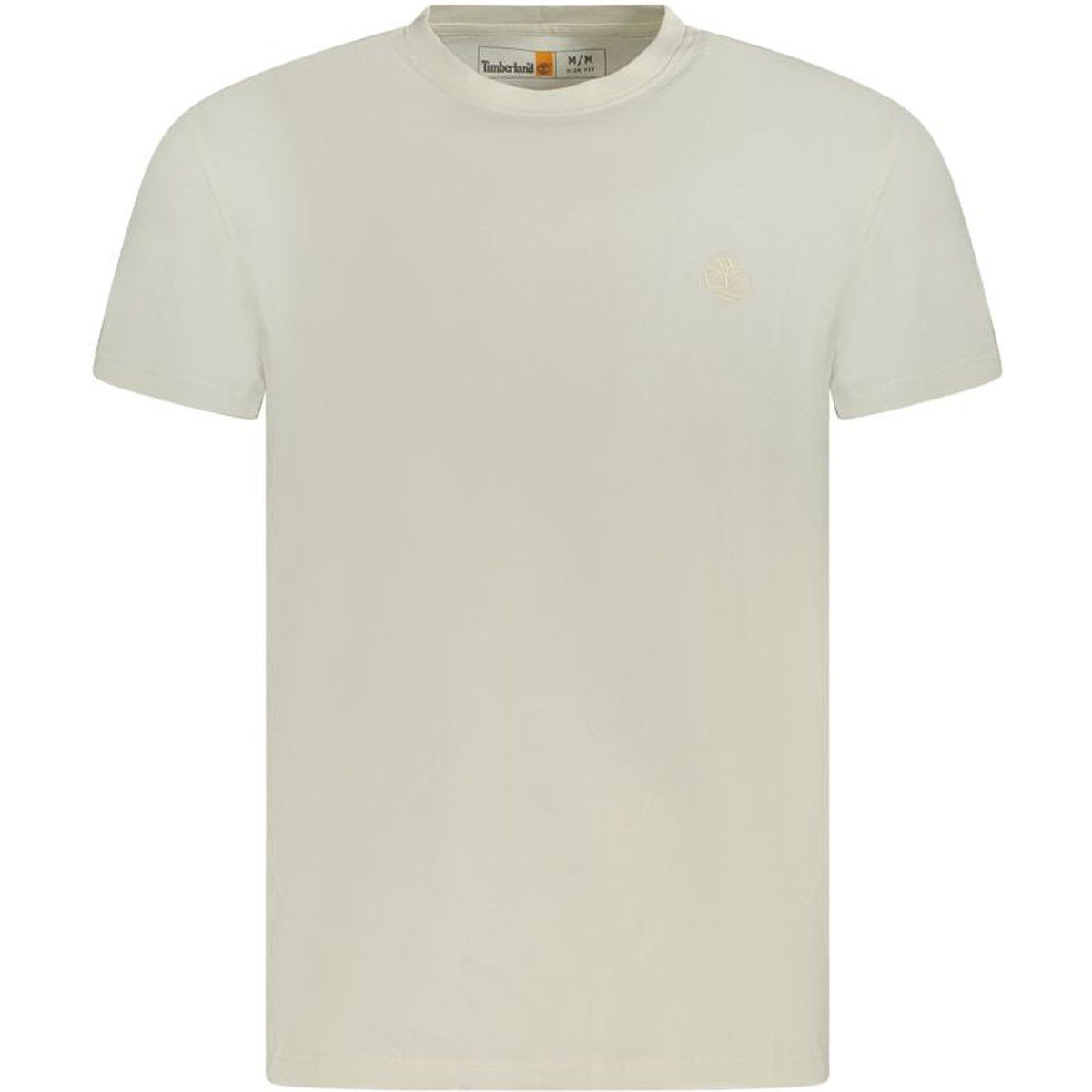 Beige Slim Fit Baumwoll T-Shirt