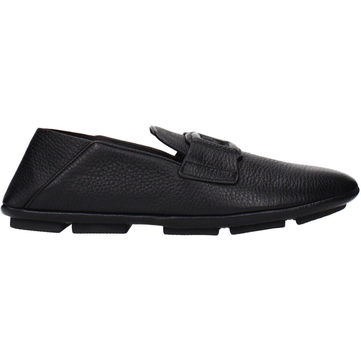 Klassische Lederloafer mit Logo-Detail