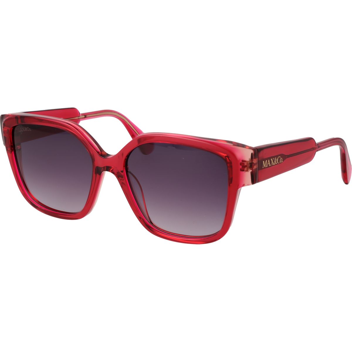 Rote Sonnenbrille mit Schmetterlingsrahmen
