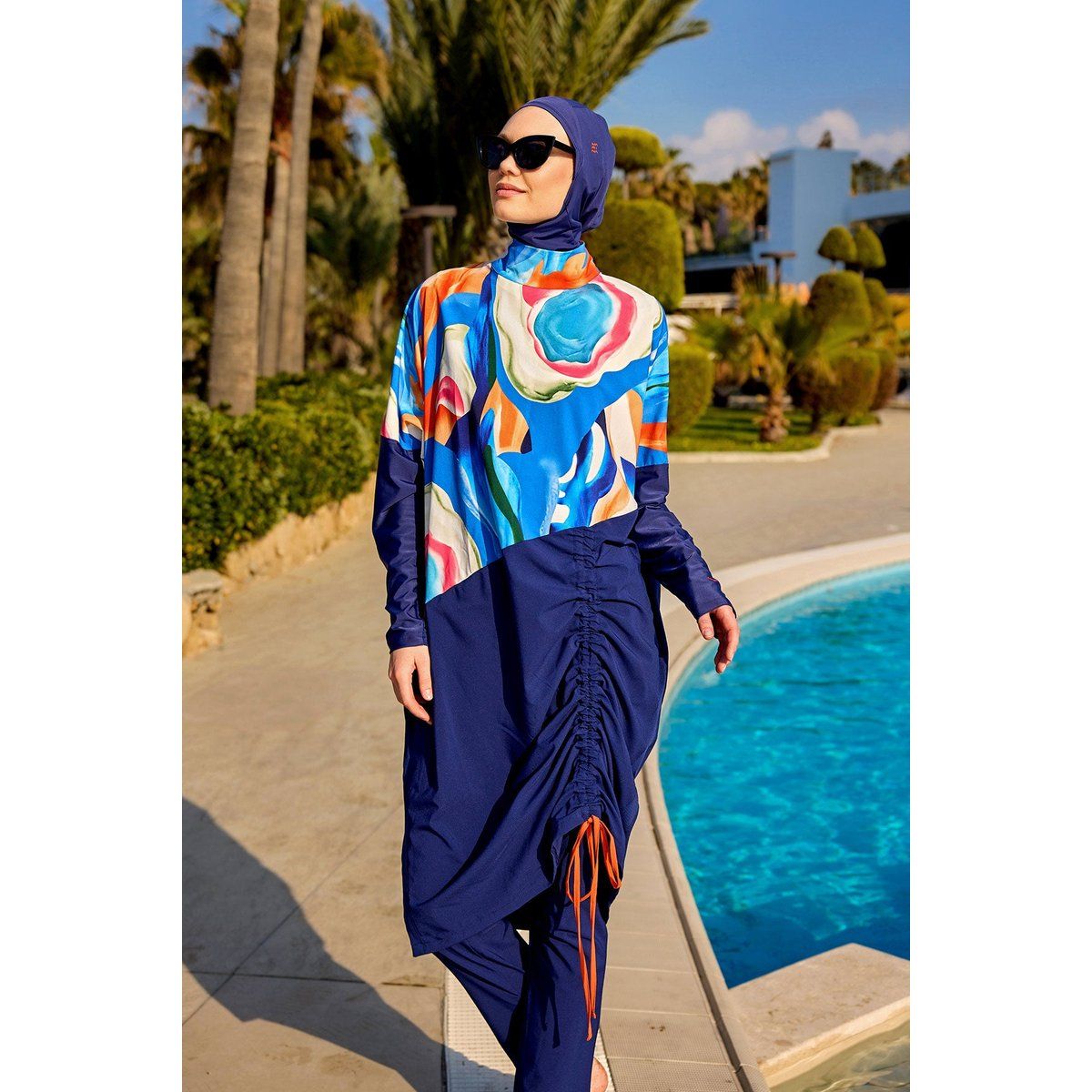 Bescheidener Burkini mit vollständiger Abdeckung