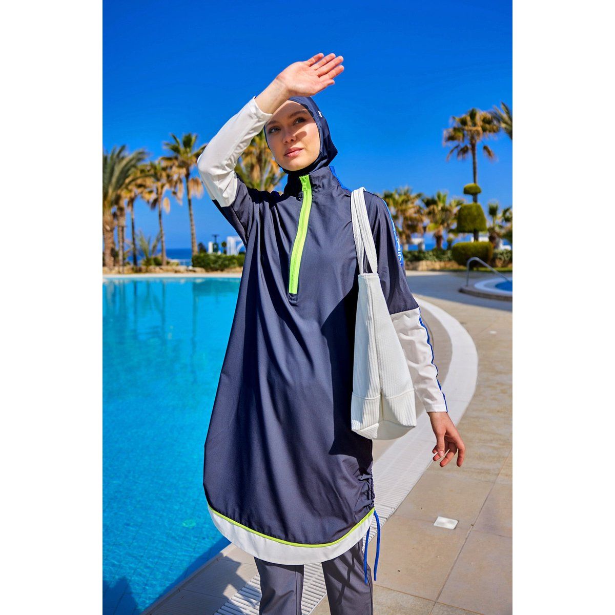 Burkini-Set mit vollständiger Bedeckung