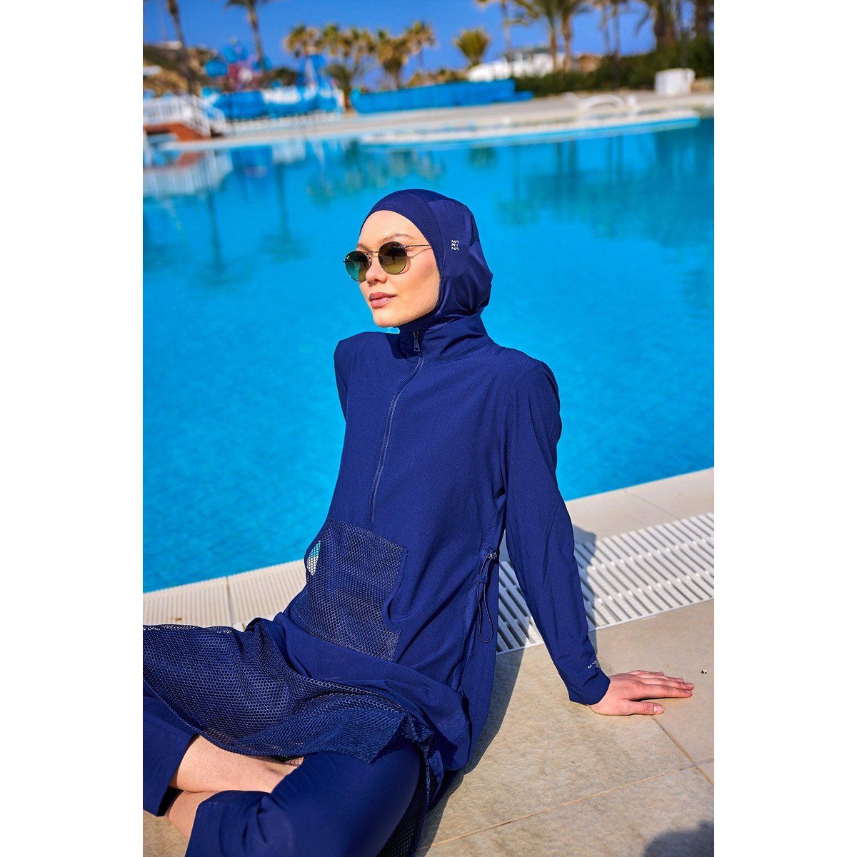 Modisches Burkini-Set mit Vollbedeckung
