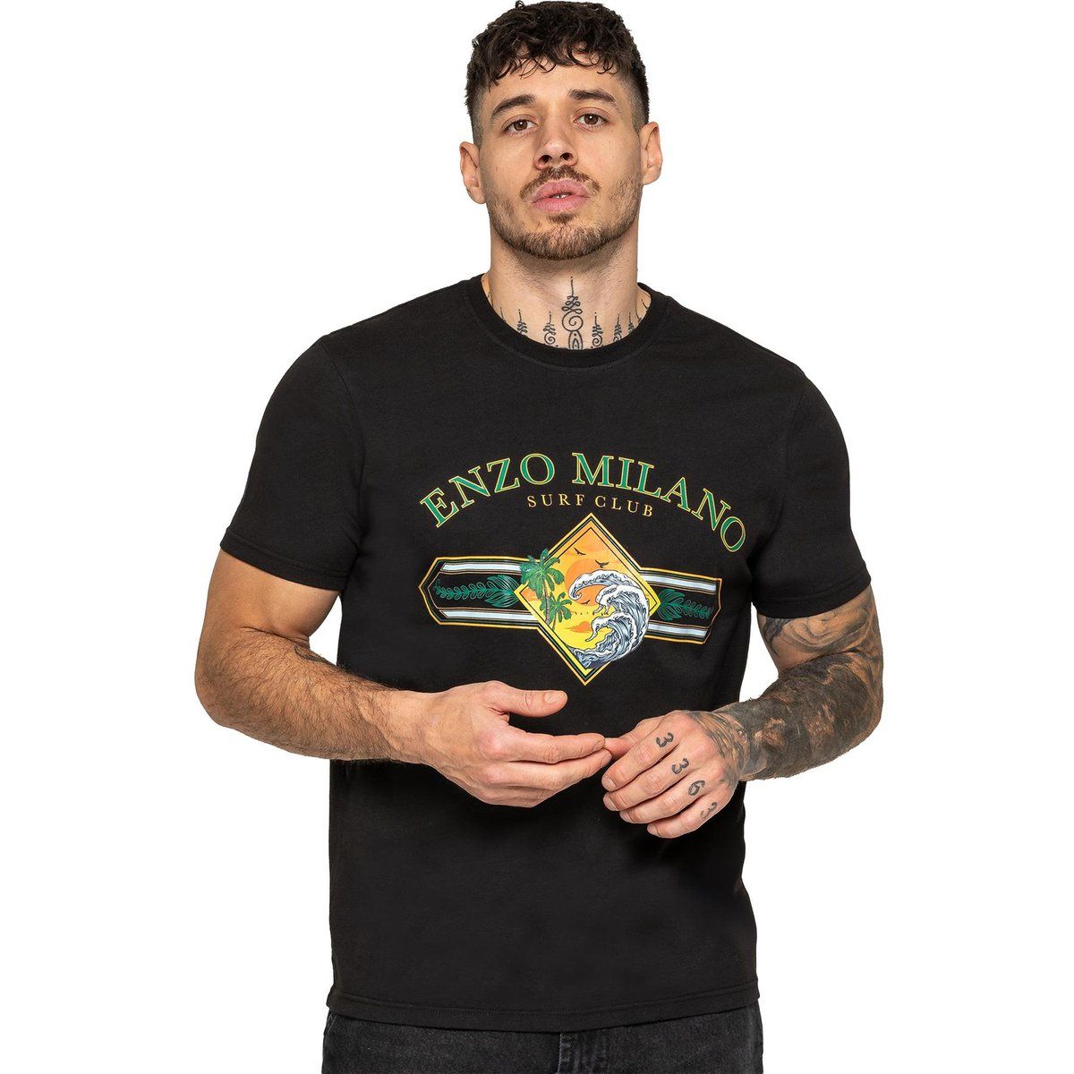 Herren Surf Club Grafik T-Shirt
