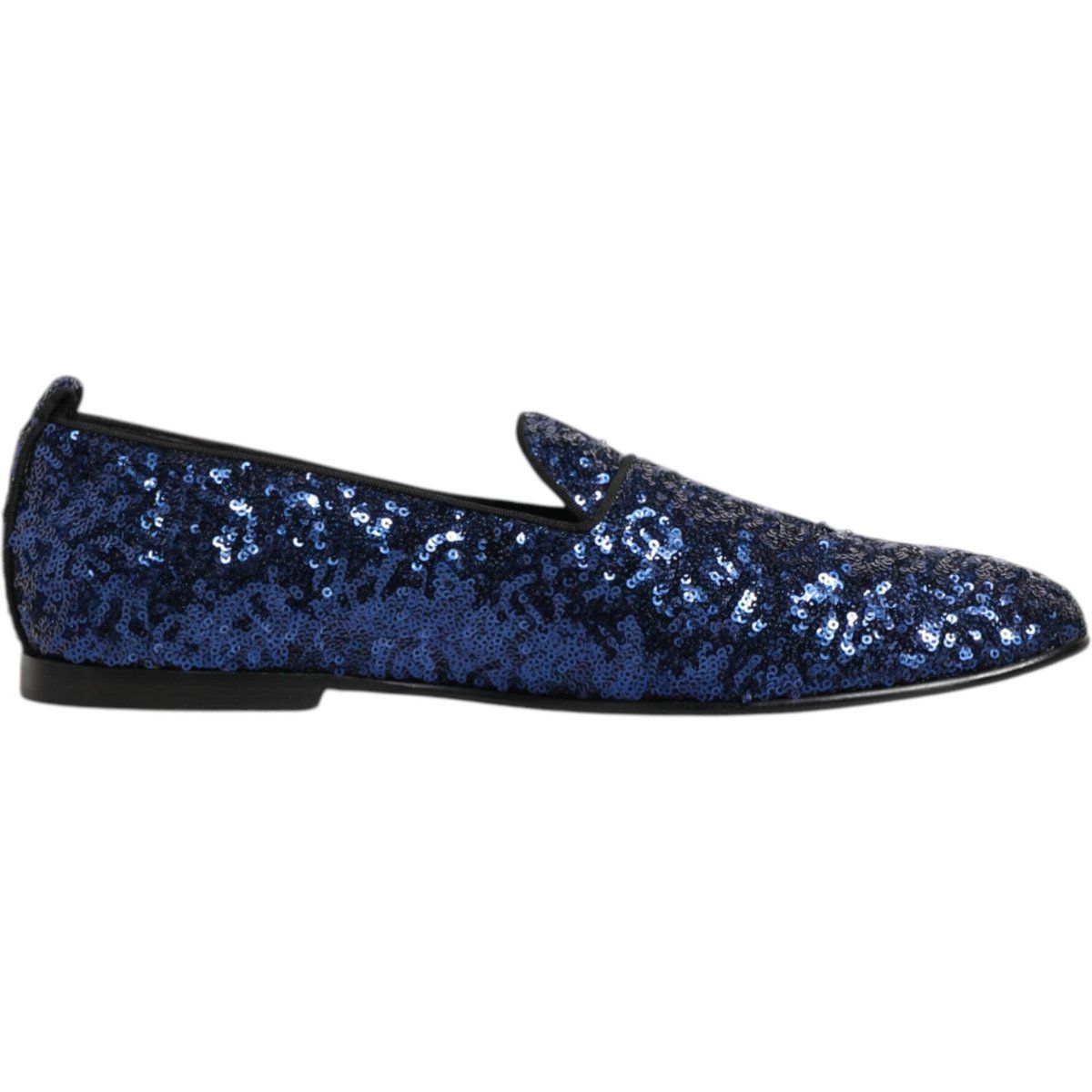 Blaue Pailletten Slipper