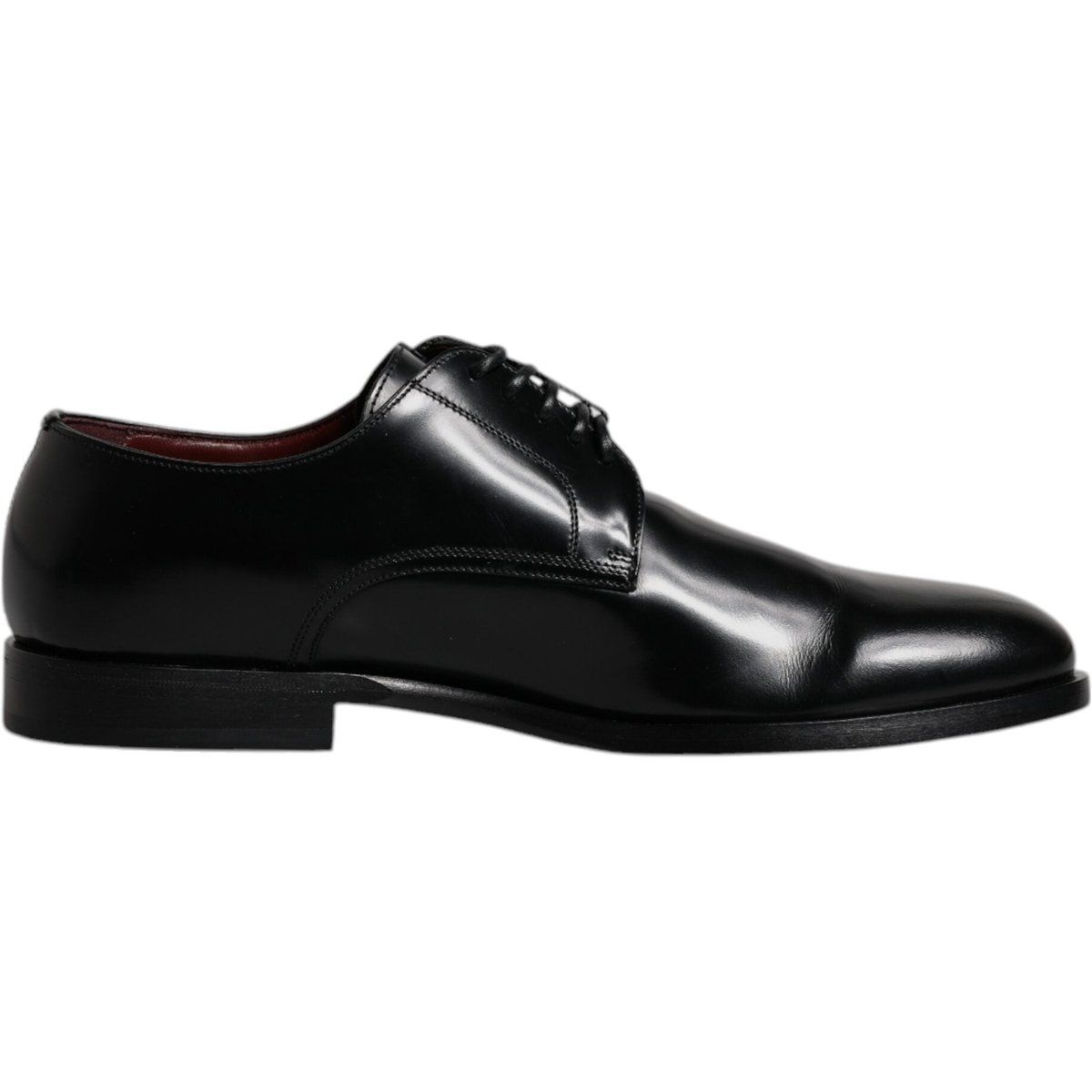 Schwarzer Derby-Schuh aus Kalbsleder für Herren