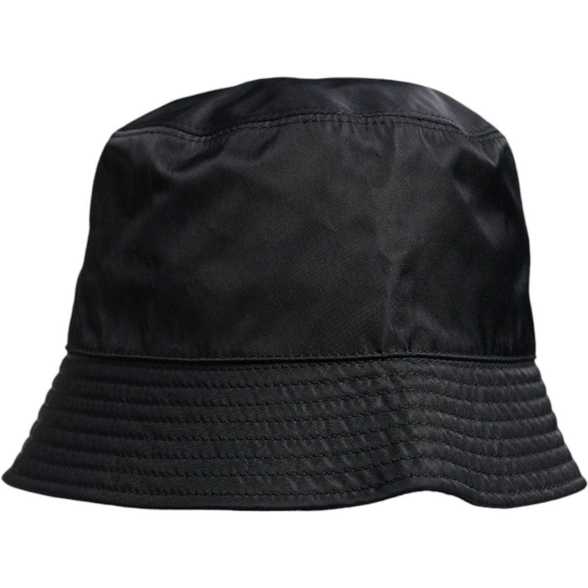 Klassischer schwarzer Bucket Hat aus Baumwolle