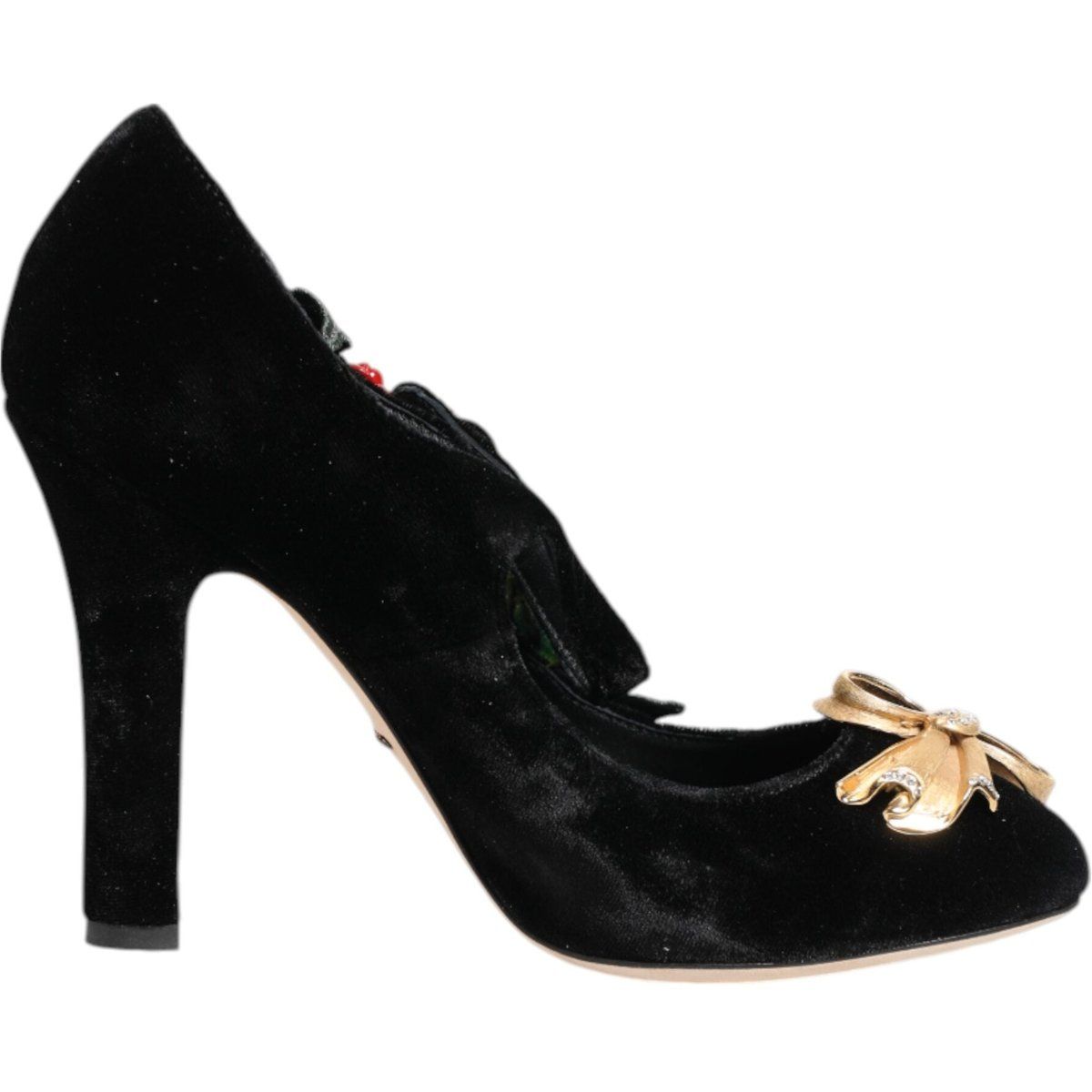 Elegante Schwarze Mary Jane Pumps aus Samt