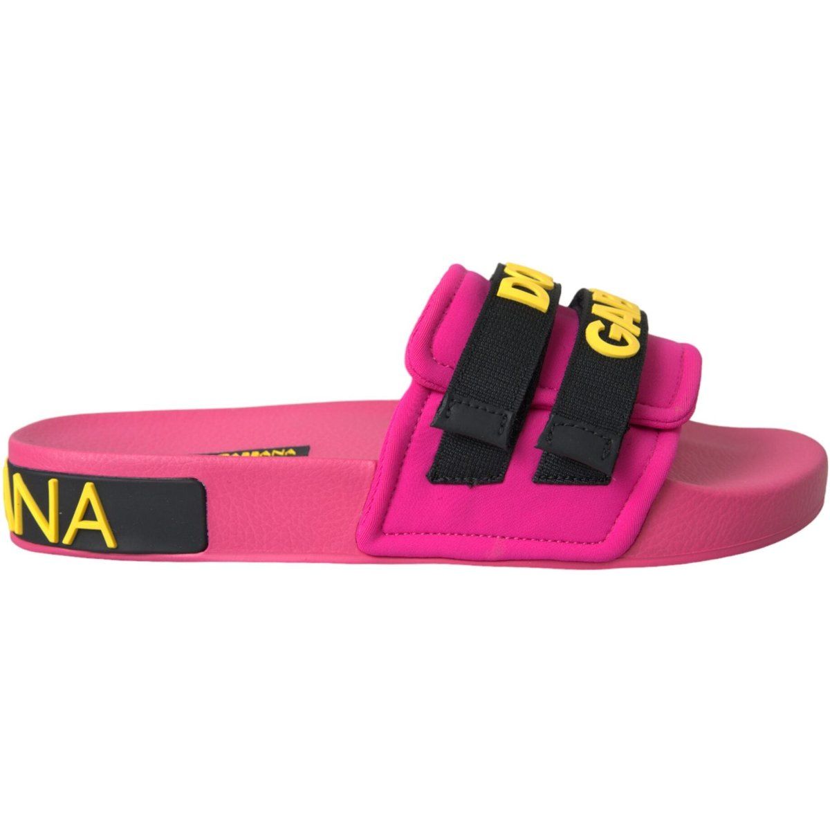 Pinkfarbene Logo-Badeschlappen