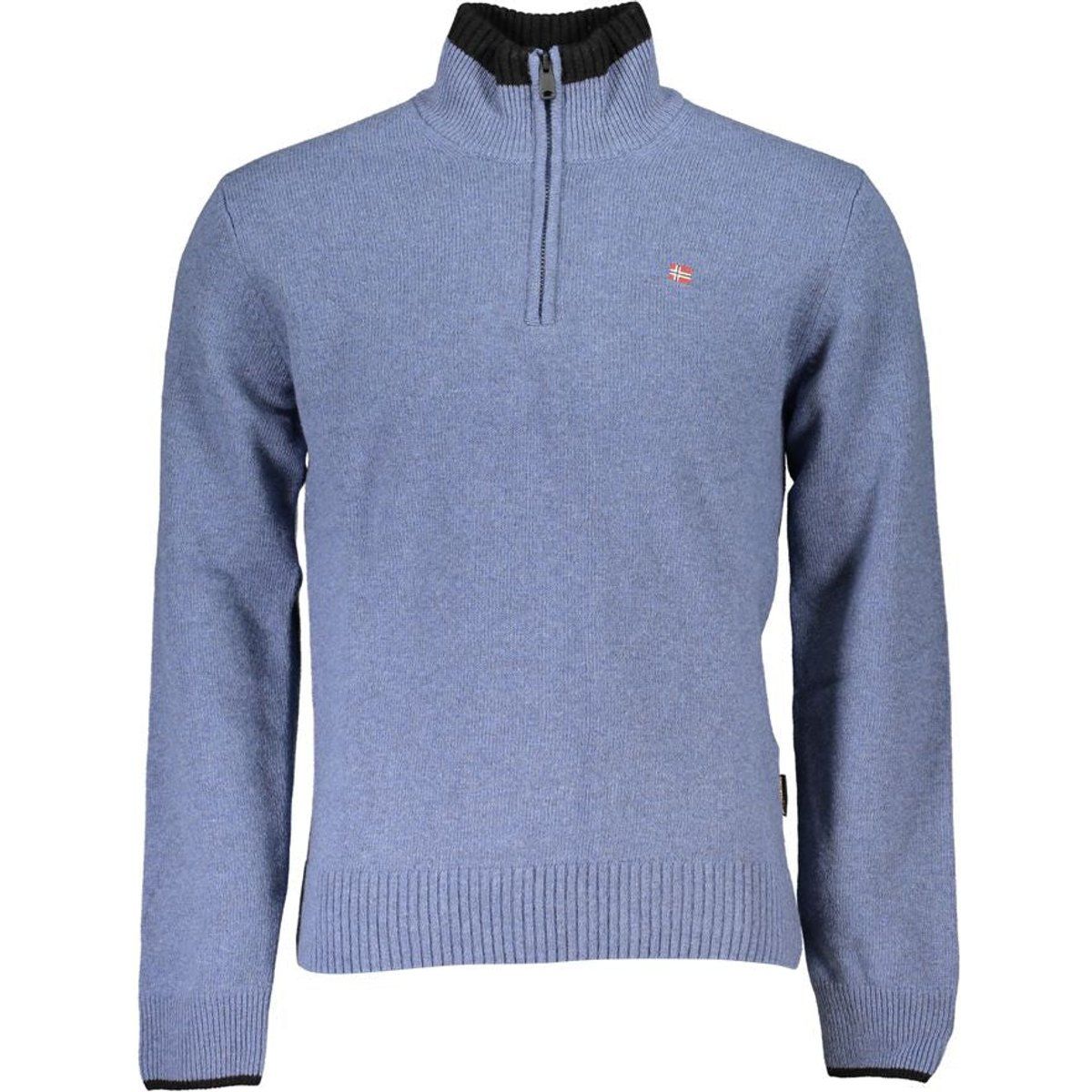 Herren Strickpullover mit Viertelreißverschluss