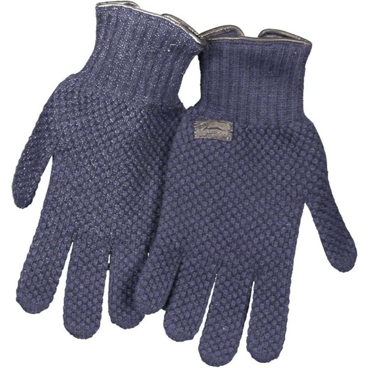 Marineblaue Wollmischhandschuhe für Herren