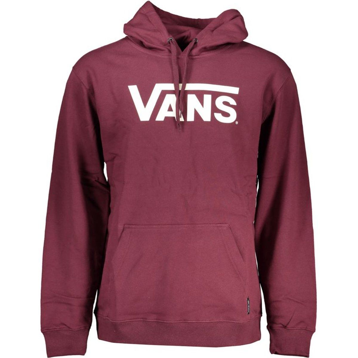 Herren Burgunderroter Vans Logo-Hoodie