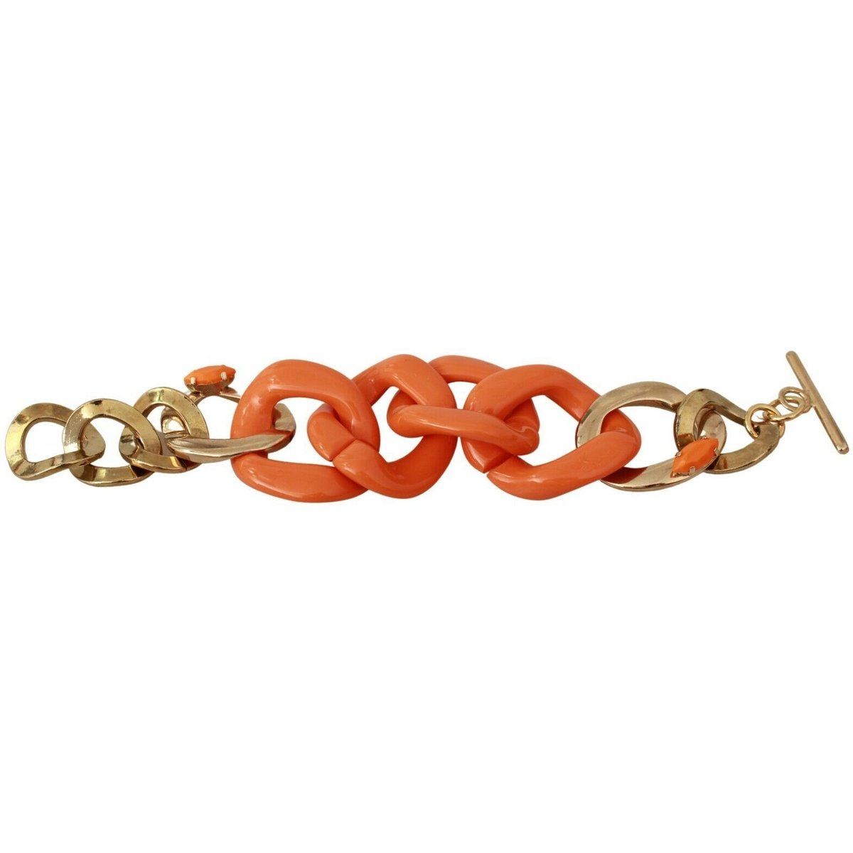 Kettenglieder Armband Gold Orange