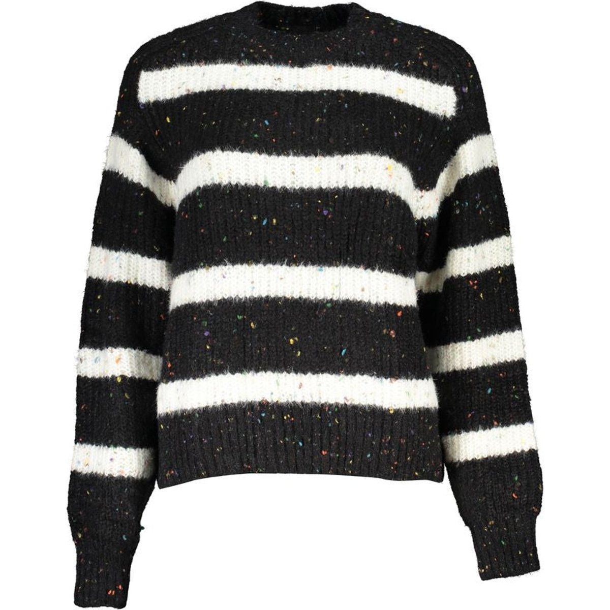 Gestreifter Rundhals Pullover