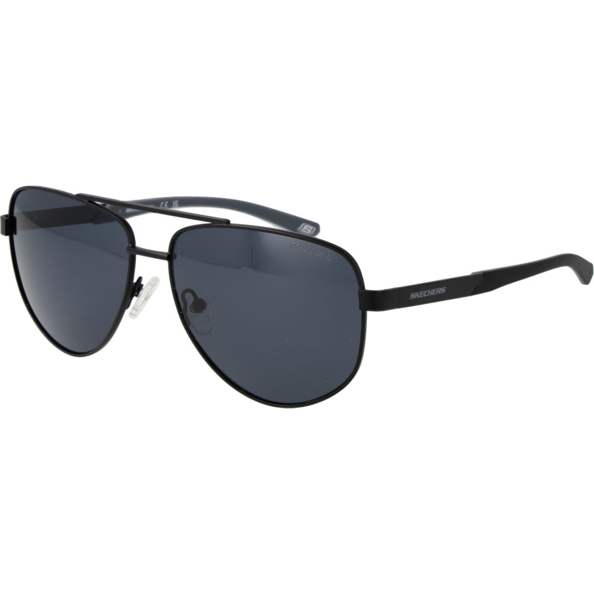 Schwarze Metall-Pilotenbrille