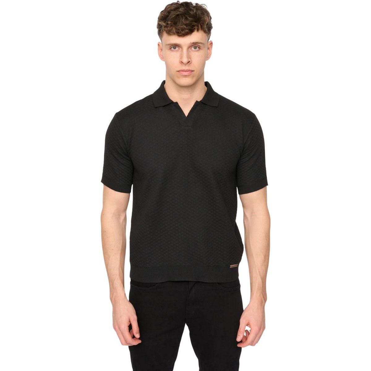 Herren Poloshirt mit Strukturstrick
