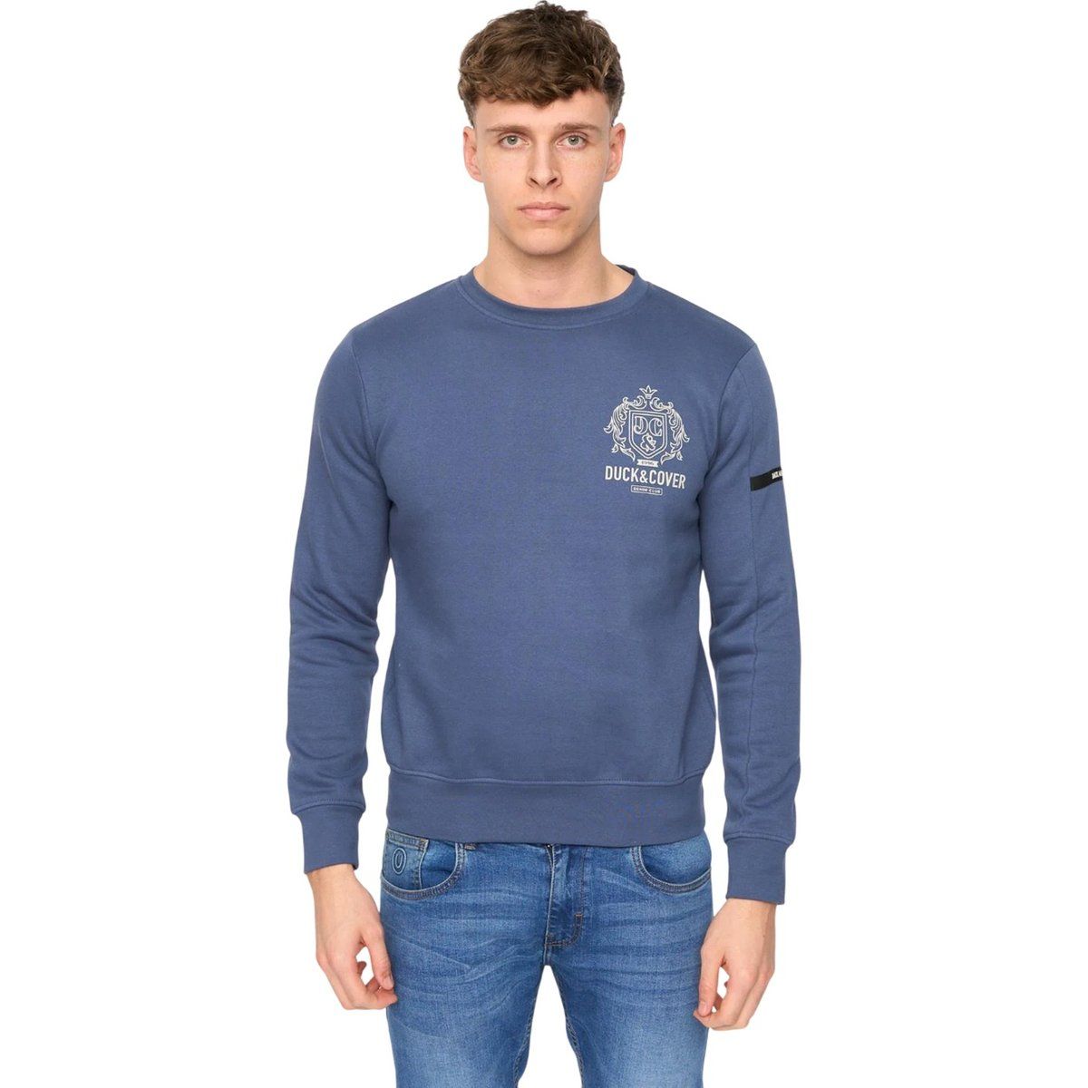 Duck and Cover - "Stoneham" Sweatshirt für Herren, Rundhalsausschnitt (Jeansblau)