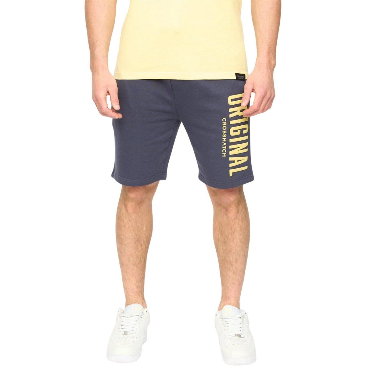 Herren Fleece-Sweatshorts mit Aufdruck