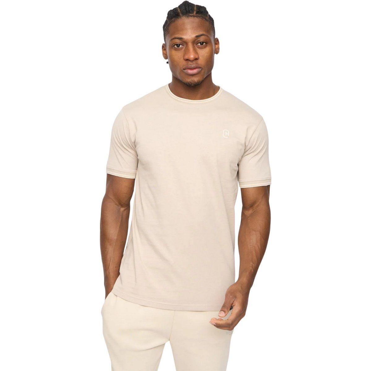 Herren T-Shirt mit Rundhalsausschnitt und kurzen Ärmeln