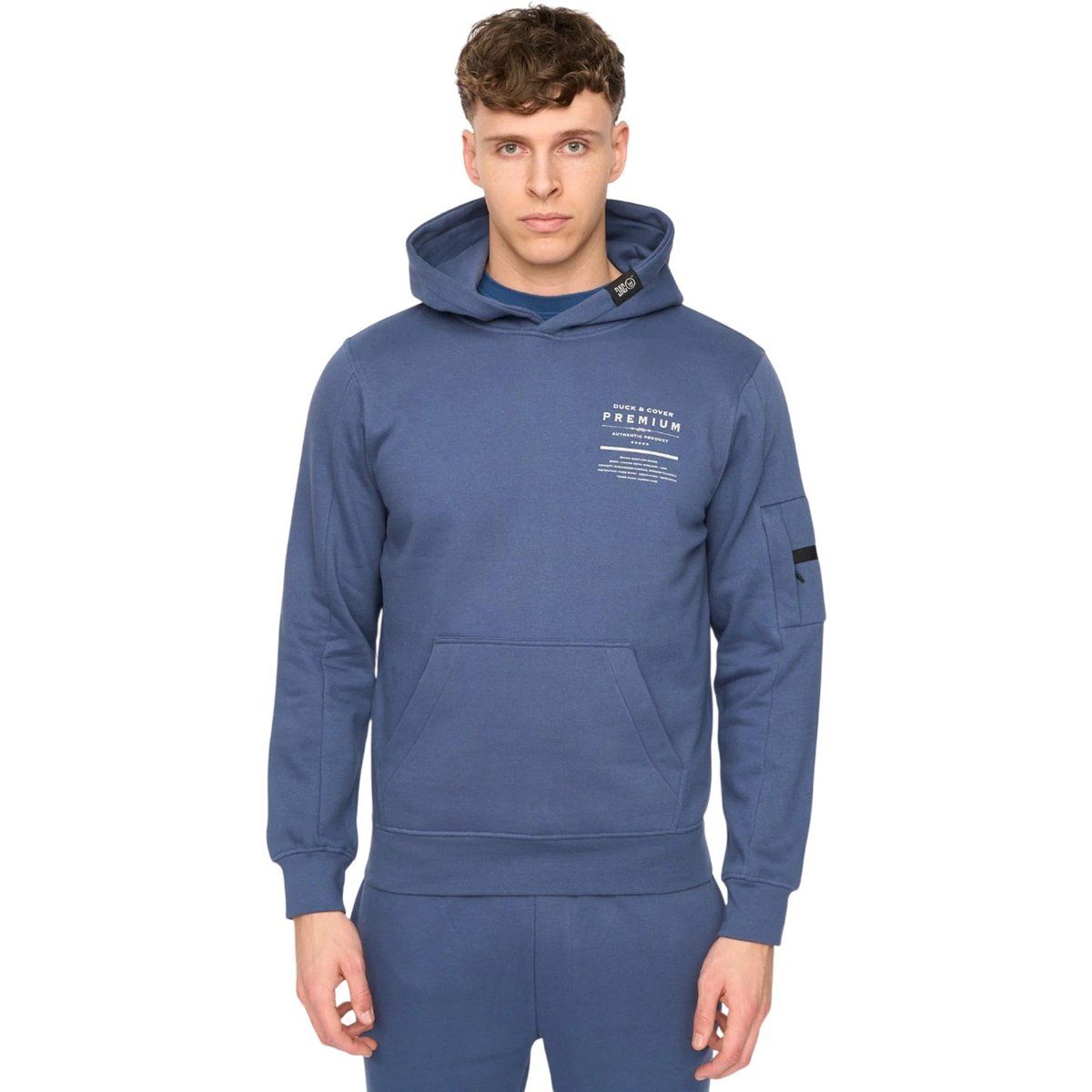 Duck and Cover - "Rayland" Kapuzenpullover für Herren (Jeansblau)
