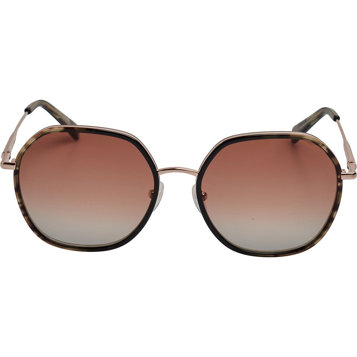 Runde Sonnenbrille mit Acetatrahmen aus Metall