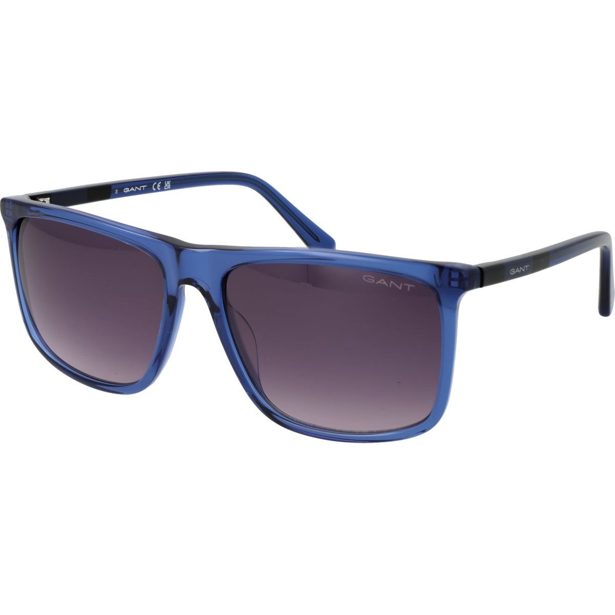 Rechteckige Sonnenbrille mit Vollrand