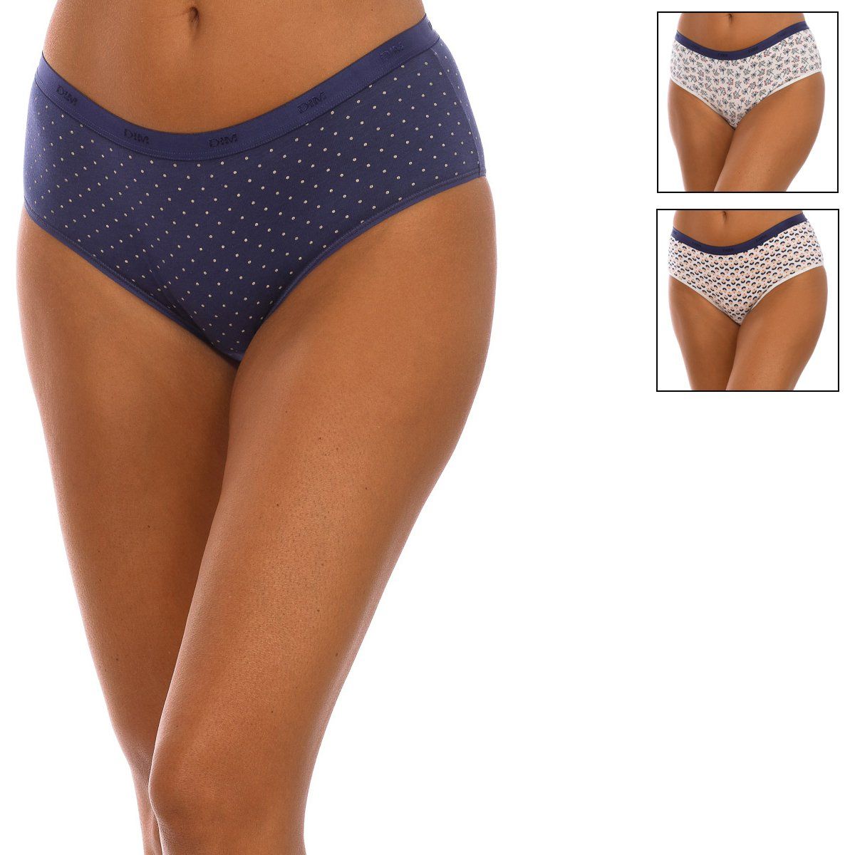 Bequeme Baumwollslips mit Punktmuster