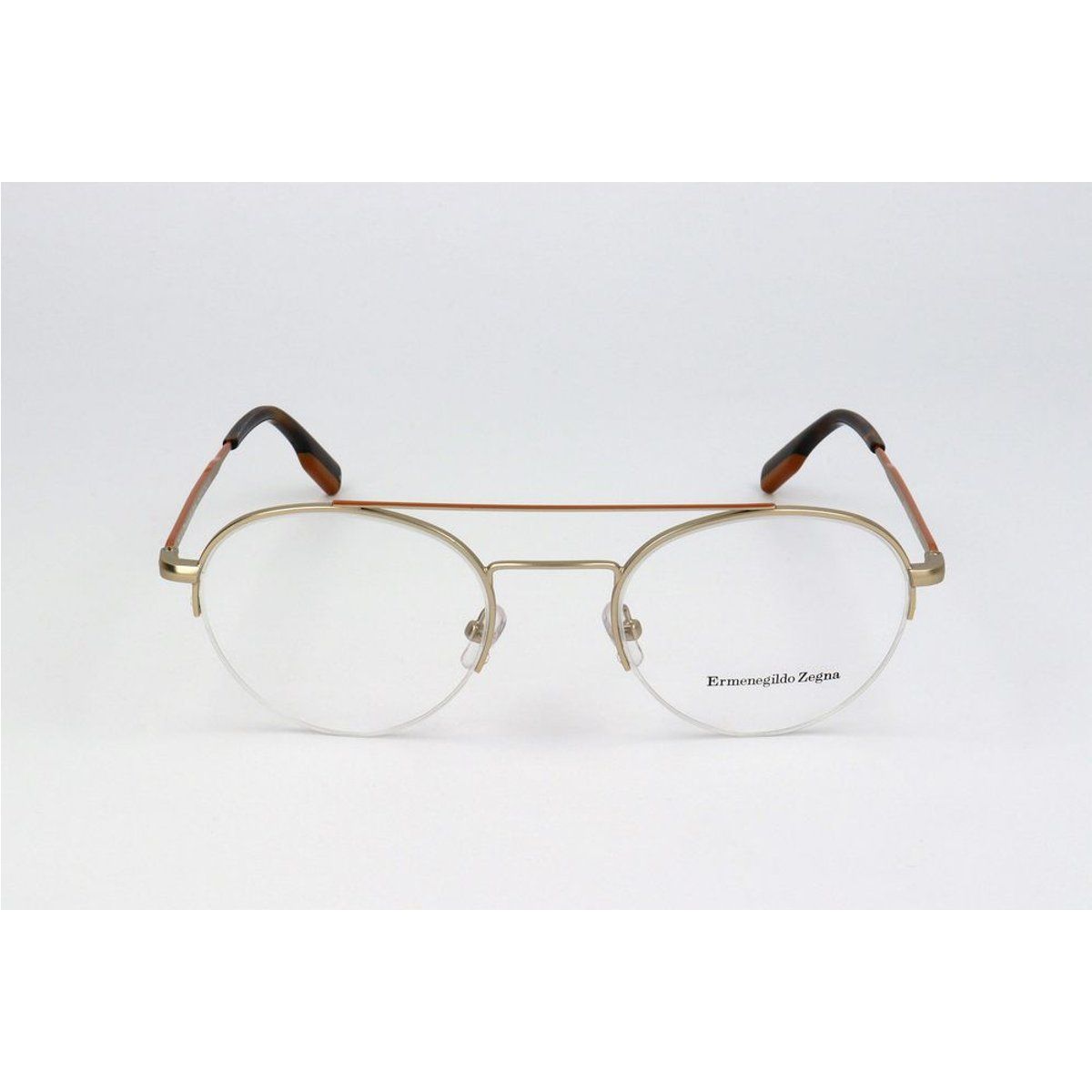 Runde Korrektionsbrille mit Metallrahmen