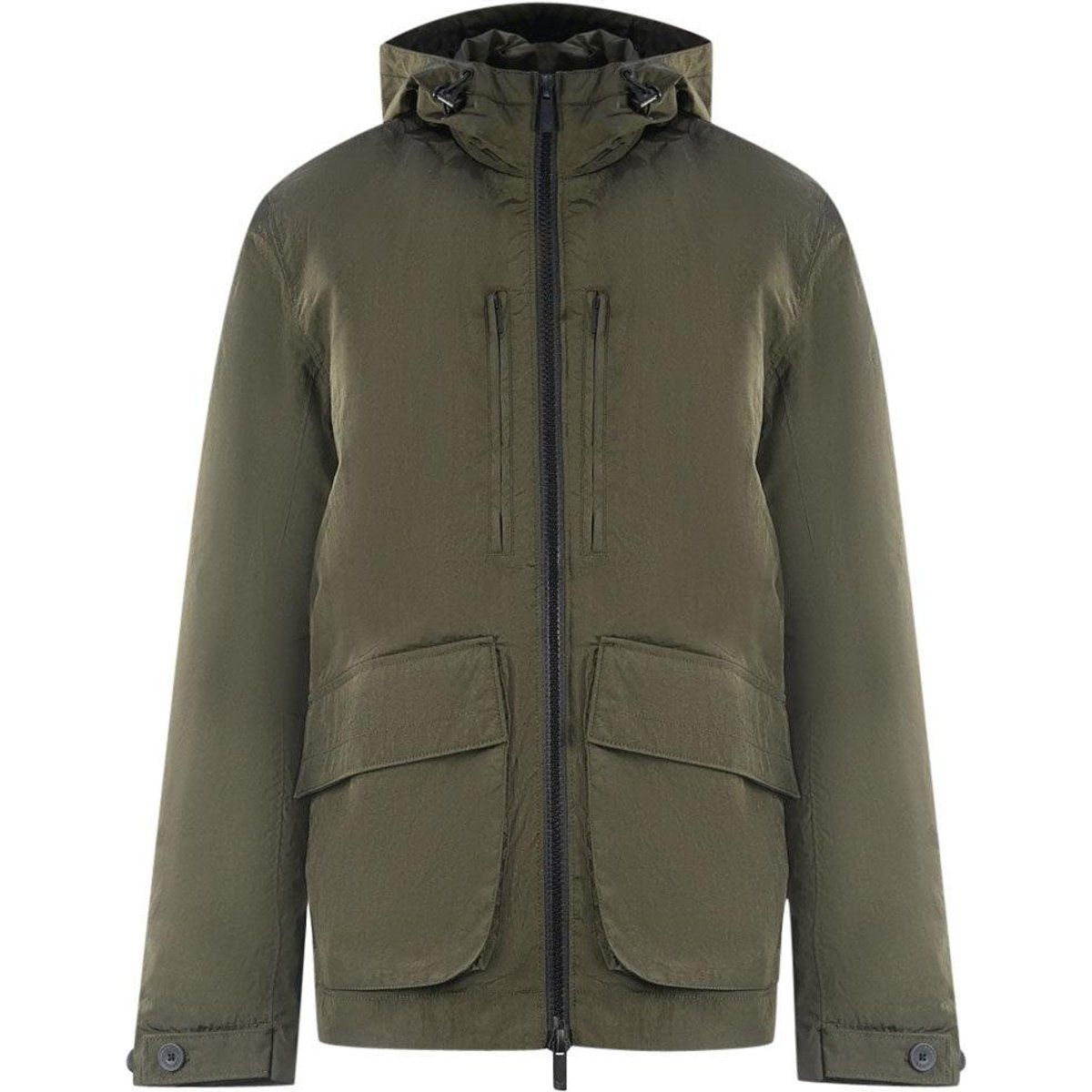 Lyle & Scott - Jacke für Herren, mit Kapuze (Grün)