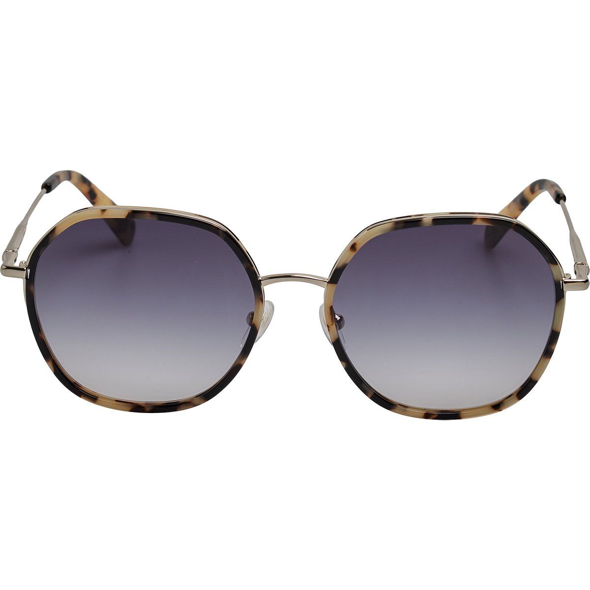 Runde geometrische Sonnenbrille mit Acetatrahmen
