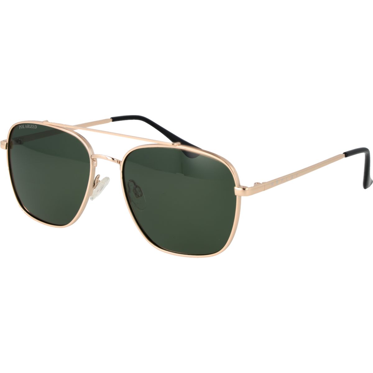 Quadratische Pilotenbrille mit Metallrahmen