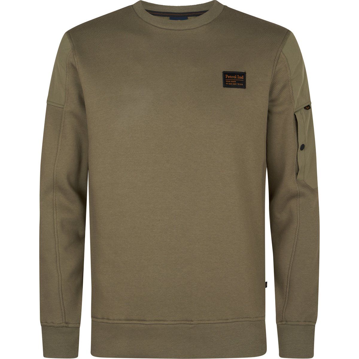 Lässiges Langarm-Sweatshirt mit Rundhalsausschnitt