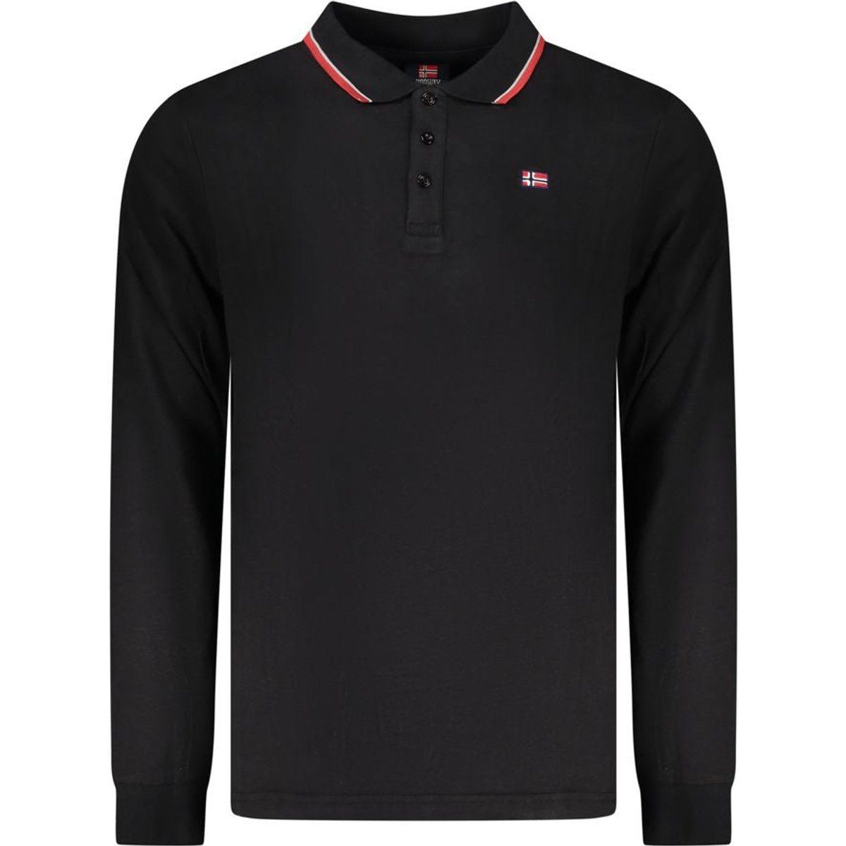 Klassisches Langarm-Poloshirt