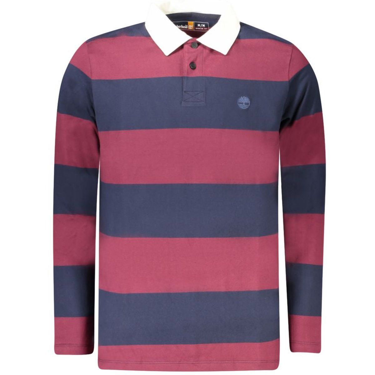 Gestreiftes Langarm-Rugby-Shirt aus Baumwolle