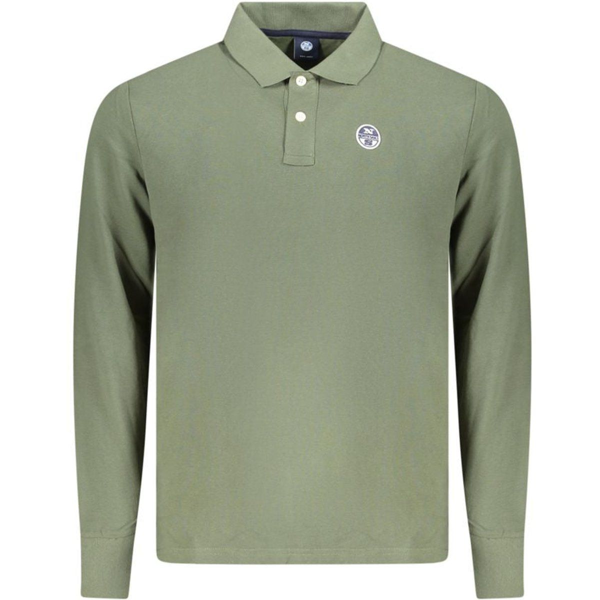 Herren Langarm Baumwoll Poloshirt