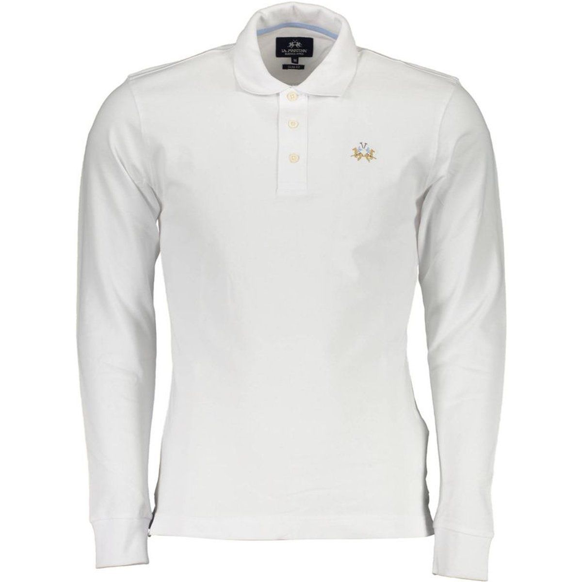 Elegantes Slim-Fit Langarm-Polohemd
