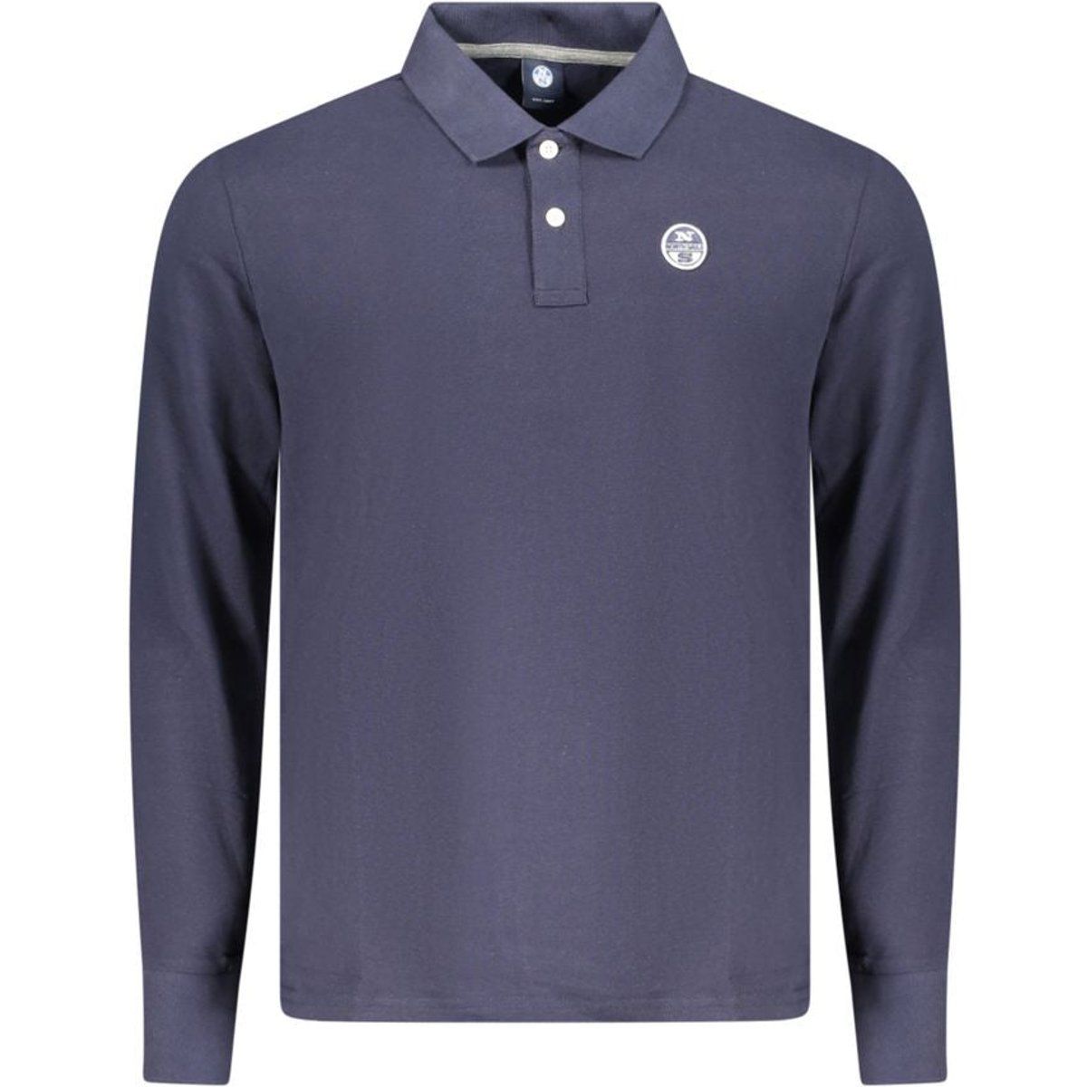 Herren Langarm Baumwoll Poloshirt