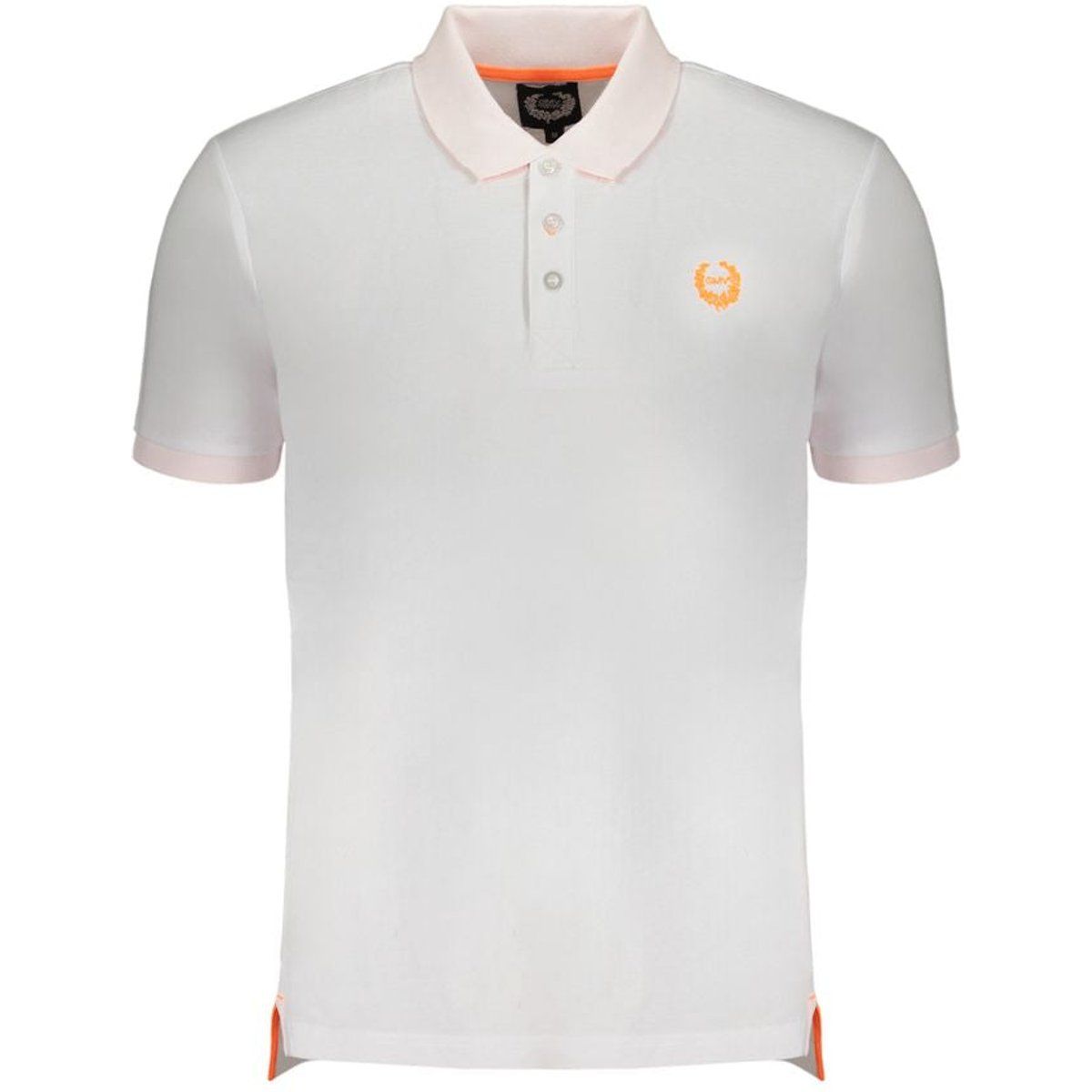 Herren Poloshirt aus weißem Baumwoll-Piqué