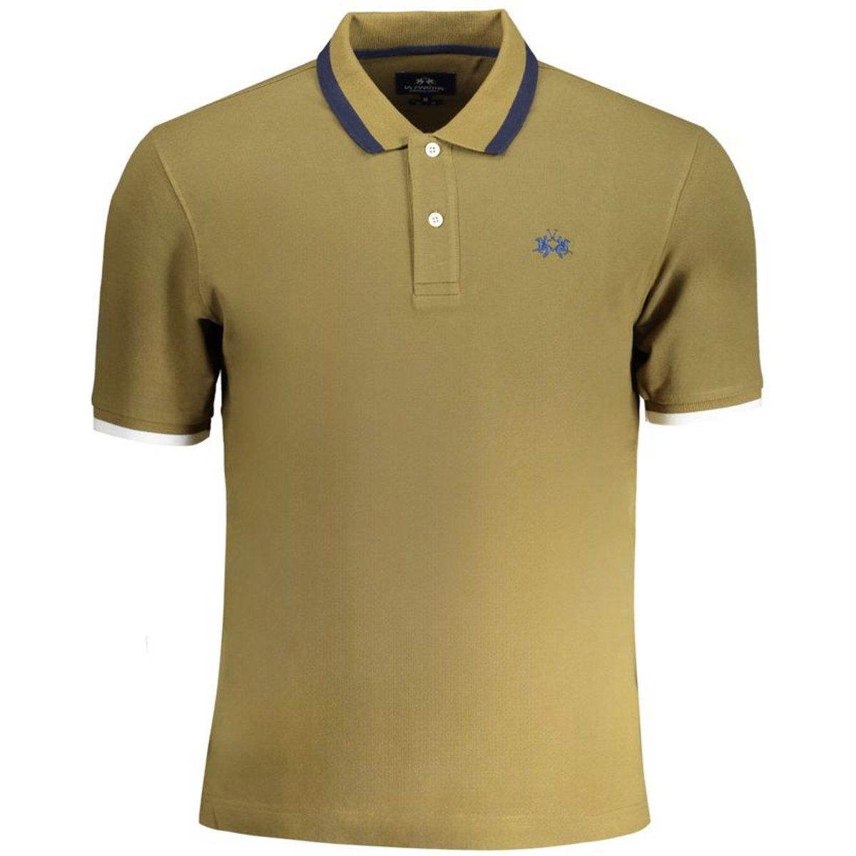 Klassisches Piqué-Poloshirt mit Kontrastbesatz