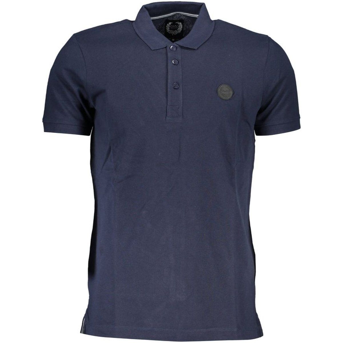 Herren Marineblaues Baumwoll-Polohemd