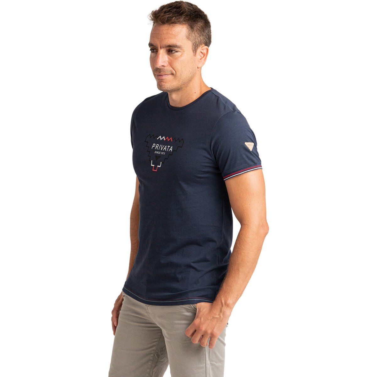 Herren Kurzarm Baumwoll-T-Shirt