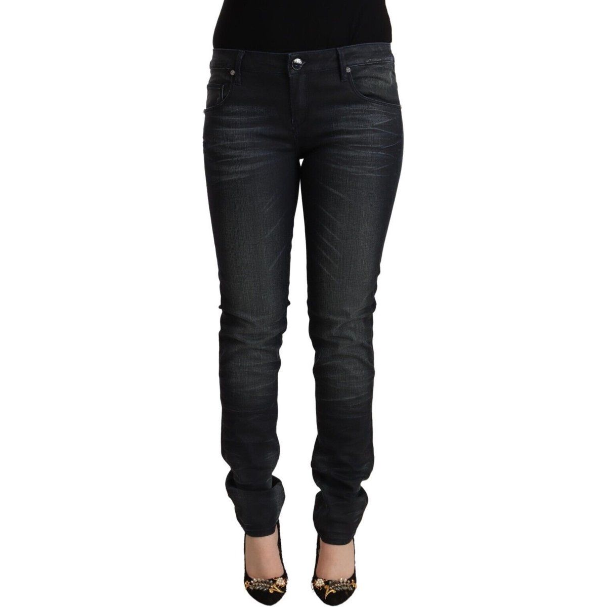 Skinny Fit Jeans mit dunkler Waschung